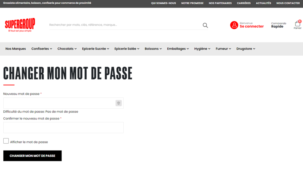 Changer de mot de passe