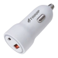 CHARGEUR RAPIDE VOITURE 30W A+C BLANC/ 5
