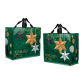 SAC CABAS PP VERT ETOILES 440+200X400MM/125