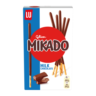 MIKADO BISCUITS NAPPÉS DE CHOCOLAT AU LAIT LU ETUI 75G / 24