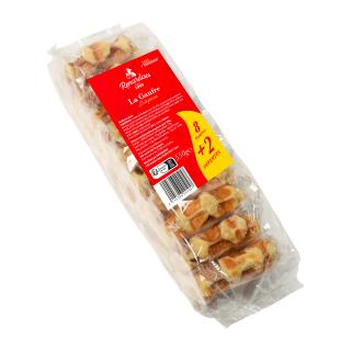 GAUFRES LIEGEOISES NATURE LES RENARDISES EMBALLAGES INDIVIDUELS 8 + 2 OFFERTES SACHET 550 G / 16