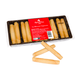BISCUITS CIGARETTES NATURE LES RENARDISES BARQUETTE 125 G / 12