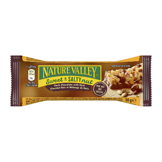 SWEET & SALTY NUTS CHOCOLAT NATURE VALLEY BARRE 30G /18