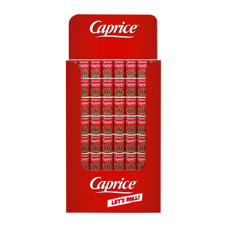 GAUFRETTES FOURREES NOISETTE CHOCOLAT CAPRICE DISPLAY BOITE METAL 400G / 75