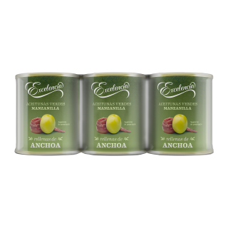 OLIVES FARCIES ANCHOIS EXCELENCIA BOITE METAL 3X50 G / 8