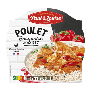 PAUL&LOUISE RIZ POULET BASQUAISE 285G/8