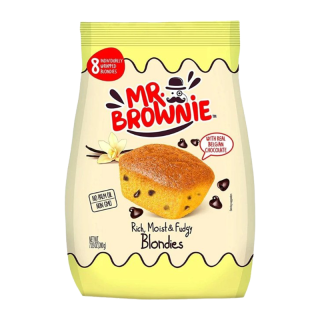 BROWNIES VANILLE PEPITES DE CHOCOLAT X8 MR BROWNIE SACHET 200 G / 12