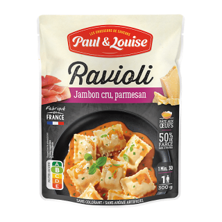 PAUL&LOUISE RAVIOLI JAMBON PARMES 300G/6