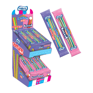 CONFISERIE STICKS COLIS RAINBOW PRESENTOIR/72