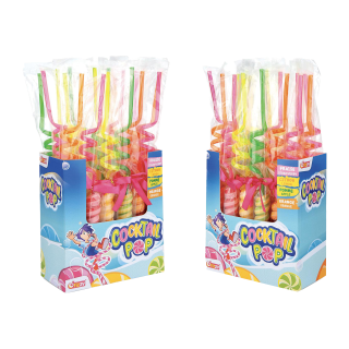 SUCETTE COKTAIL POP FIZZY EMBALLAGE INDIVIDUEL 50 G / 18