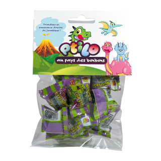 PTILO SOUR BRAIN BUBBLE GUM 50G/12