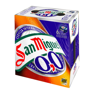 BIERE SAN MIGUEL 0,0° BOUTEILLE VERRE PERDU 25CL PACK 6 / 4