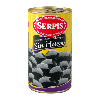 OLIVES SERPIS NOIRES DENOYAUTEES 130G