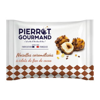 Noisettes caramélisées éclats de fève de cacao