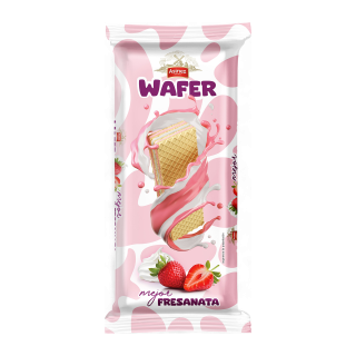 GAUFRETTE FRAISE CREME 210G/14