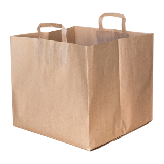 CABAS PAPIER BRUN 37+34X33CM 90G/200