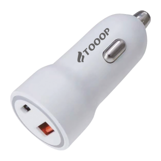 CHARGEUR RAPIDE VOITURE 30W A+C BLANC/ 5