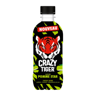 CRAZY TIGER POMME PET 35CL/12