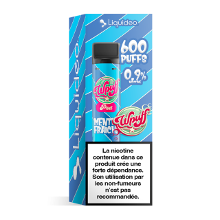 Wpuff Original Pod 600 - 1 batterie + 1 pod Menthe Fraîche (0,9% nicotine) x10
