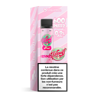 Wpuff Original Pod 600 - 1 batterie + 1 pod Mashmallow (0,9% nicotine) x10