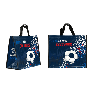 SAC CABAS PP COUPE MONDE 440+200X400MM/125