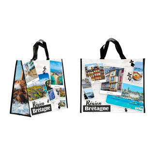 SAC CABAS PP BRETAGNE 440+200X400MM/125