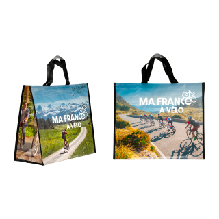 SAC CABAS PP MA FRANCE A VELO 440+200X400MM/125