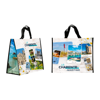 SAC CABAS PP CHARENTE MARITIME 440+200X400MM/125