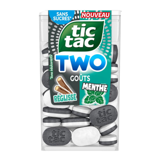 TIC TAC 2 REGLISSE MENTHE 38,5G/24