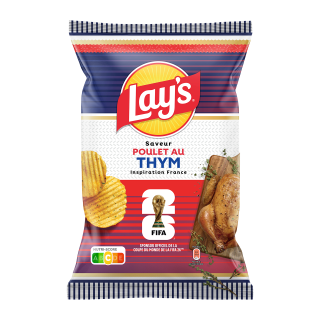 LAYS ONDULEES POULET THYM 120G/24
