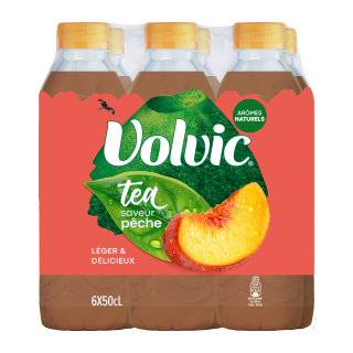VOLVIC TEA SAVEUR PECHE 50CL PCK6/4