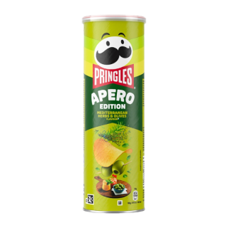 PRINGLES MEDITERRAN HERBS OLIVES 165G/19