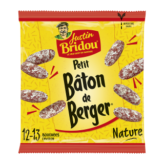 SAUCISSON PETITS BÂTONS BERGER NATURE 80G/15