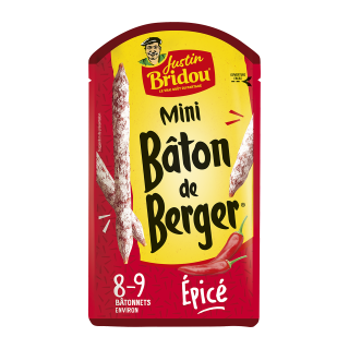 SAUCISSON BÂTON BERGER MINI EPICÉ 90G/12