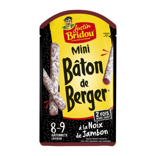 SAUCISSON BÂTON BERGER MINI JUST UN DÉLICE 90G/12