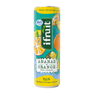 IFRUIT ANANAS ORANGE CAN 25CL/12