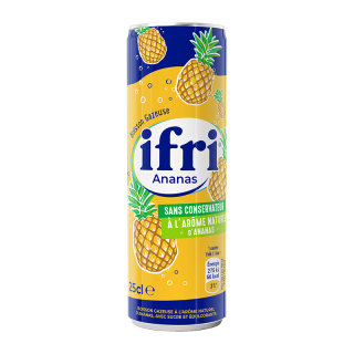 IFRI GAZEUSE ANANAS CAN 25CL/12
