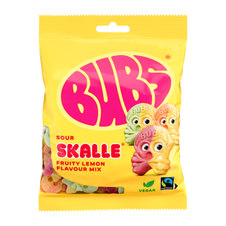 BUBS SOUR FRUITY LEMON 90G/16