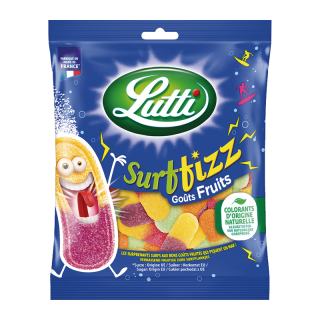 LUTTI SURFFIZZ FRUITS SACHET 100G/15