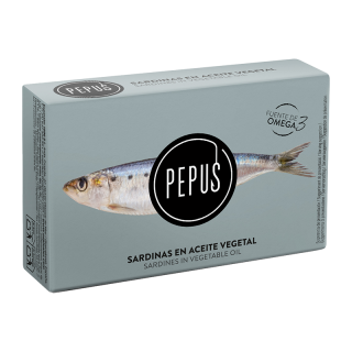 SARDINE HUILE VEGETALE PEPUS 120G/25