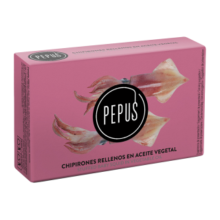 PETITS CALAMARS FARCIS A L'HUILE VEGETALE PEPUS 120G/25