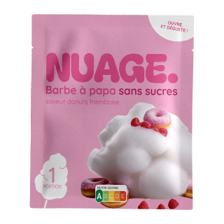 BARBE À PAPA NUAGE DONUT FRAMBOISE SCHT 20G/6