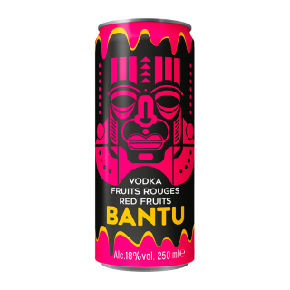 BANTU VODKA FRUITS ROUGES SLIM CAN 25 cl / 24