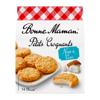BONNE MAMAN CROQUANT NOIX DE COCO 150G/12