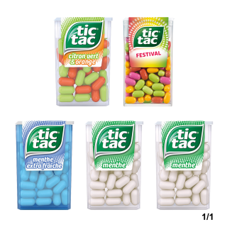 KIT DRAGEES TIC TAC BEST OF 5 BOITES