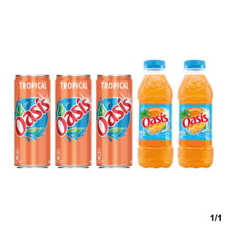 KIT OSF OASIS TROPICAL CANS + PET 5 FARDEAUX