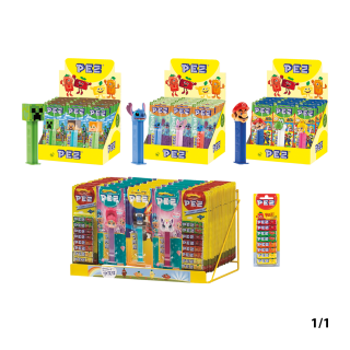 KIT PEZ DISTRIBUTEURS RECHARGES 5 BOITES + PLV
