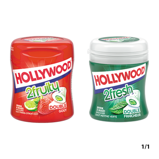 KIT GUM HOLLYWOOD BOTTLES 8 CARTONS