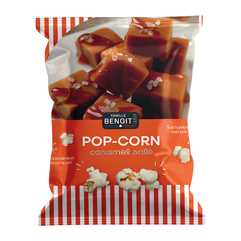POP CORN BENOIT CARAMEL SALE SACHET 80G/10