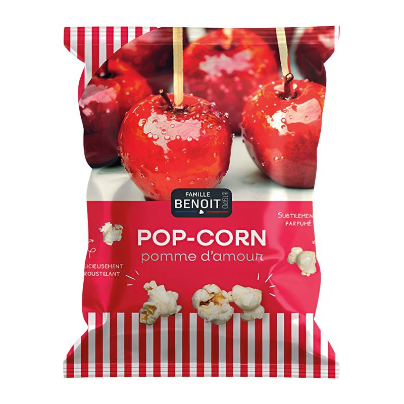 POP CORN BENOIT POMME D'AMOUR SACHET 80G/10
